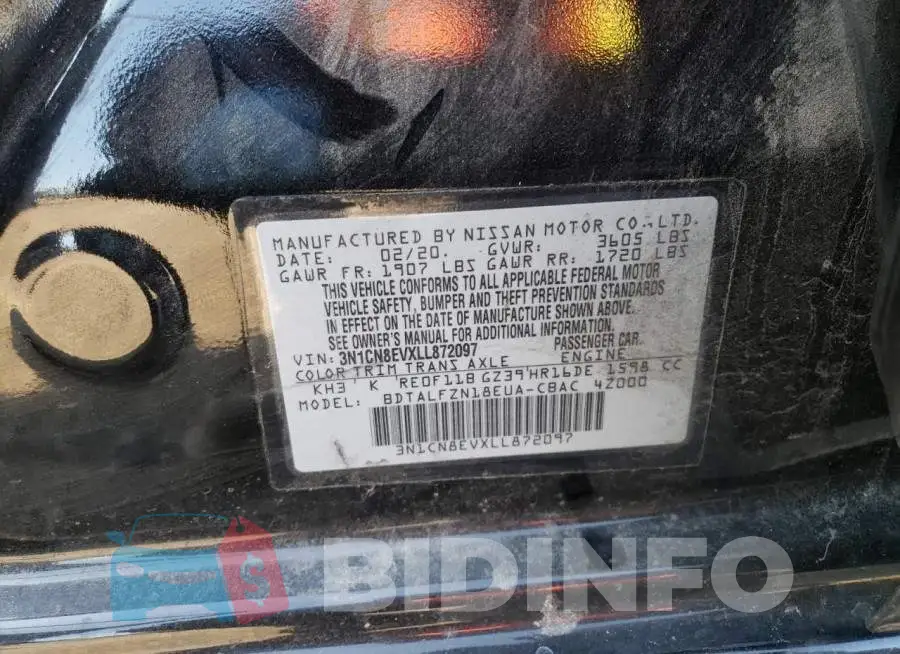 3N1CN8EVXLL872097 Photo# 10