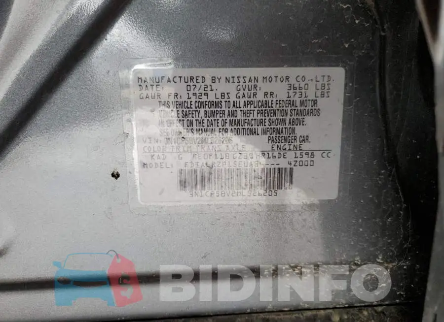 3N1CP5BV2ML526205 Photo# 12