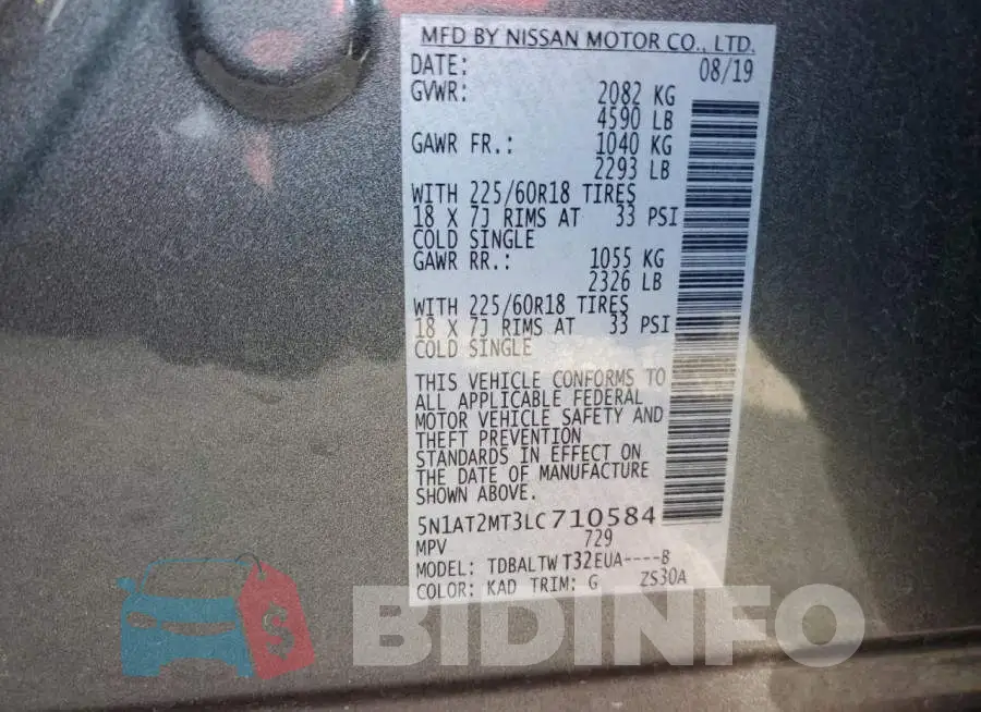 5N1AT2MT3LC710584 Photo# 13