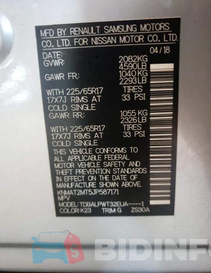 KNMAT2MT5JP587171 Photo# 10