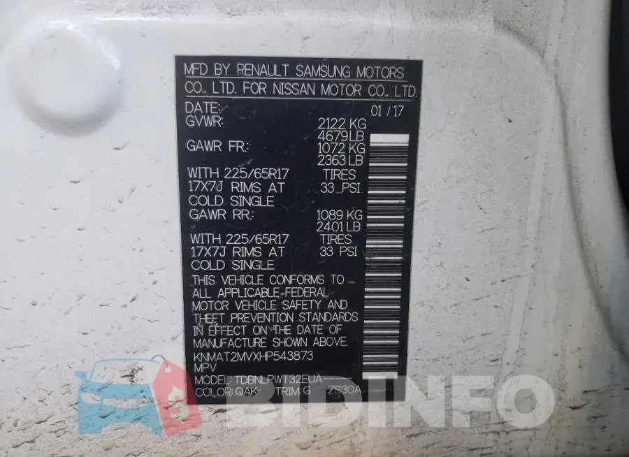 KNMAT2MVXHP543873 Photo# 13