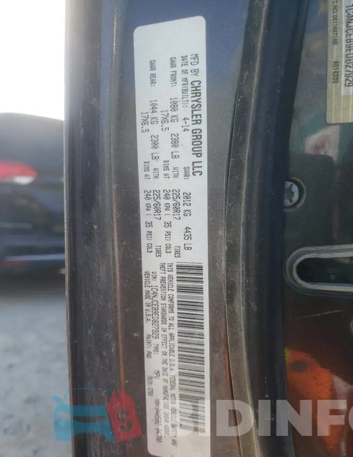1C4NJCEB9ED827929 Photo# 10
