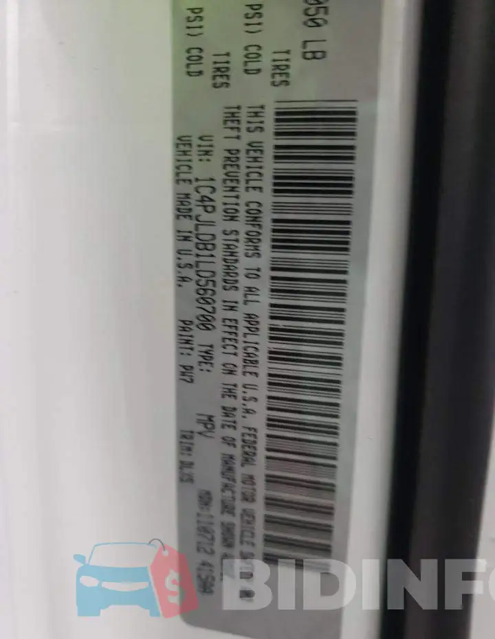 1C4PJLDB1LD560700 Photo# 12