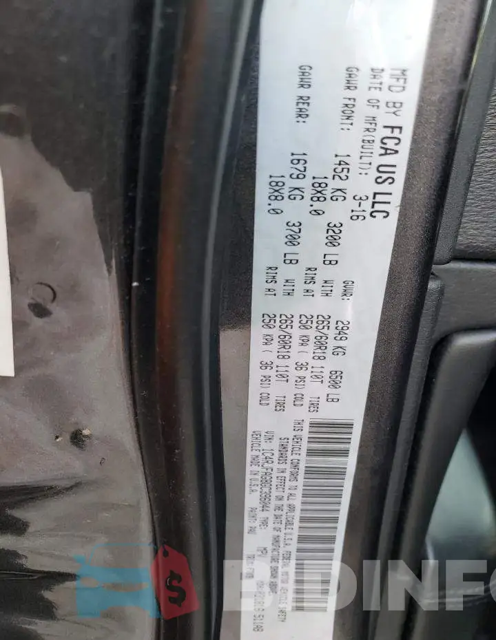 1C4RJFAG8GC396044 Photo# 12