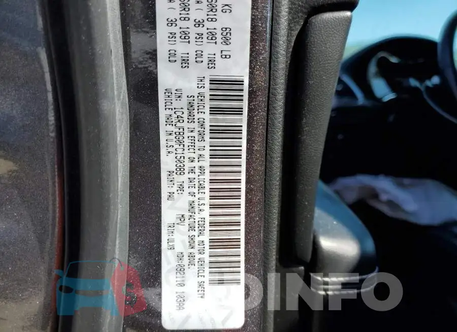 1C4RJFBG0FC150389 Photo# 10