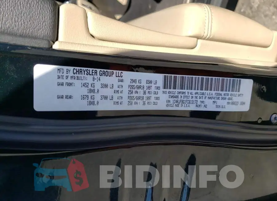 1C4RJFBG1FC613172 Photo# 14