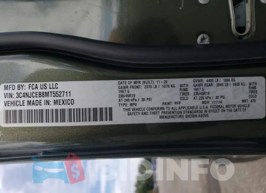 3C4NJCEB8MT552711 Photo# 13