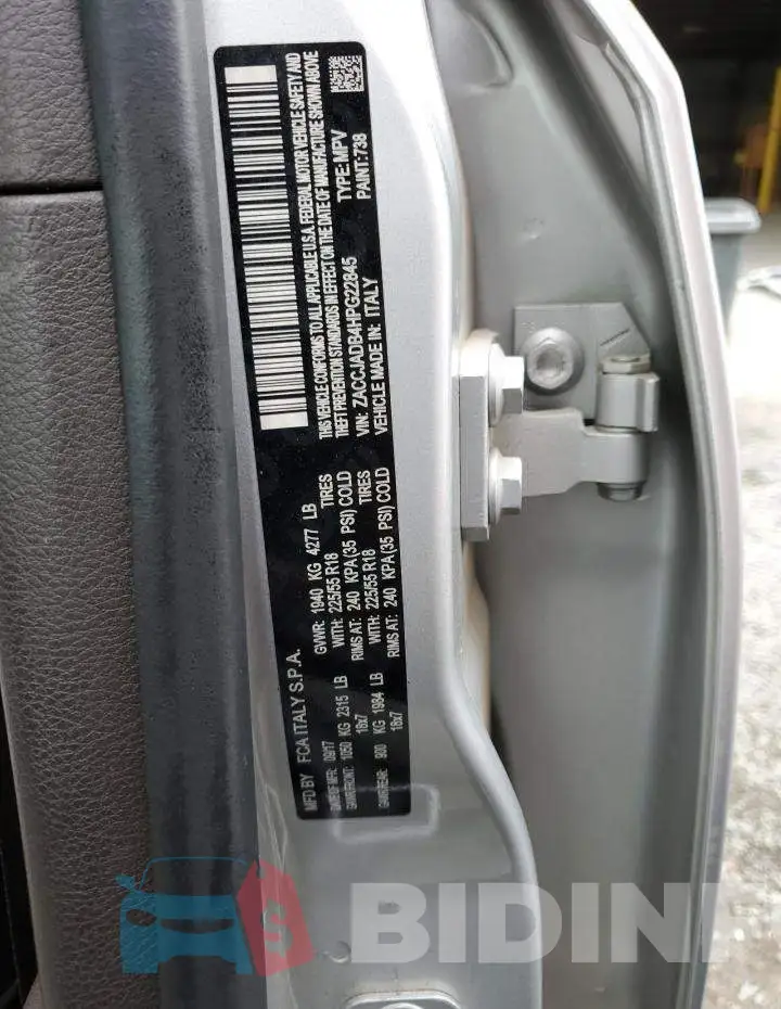 ZACCJADB4HPG22845 Photo# 12
