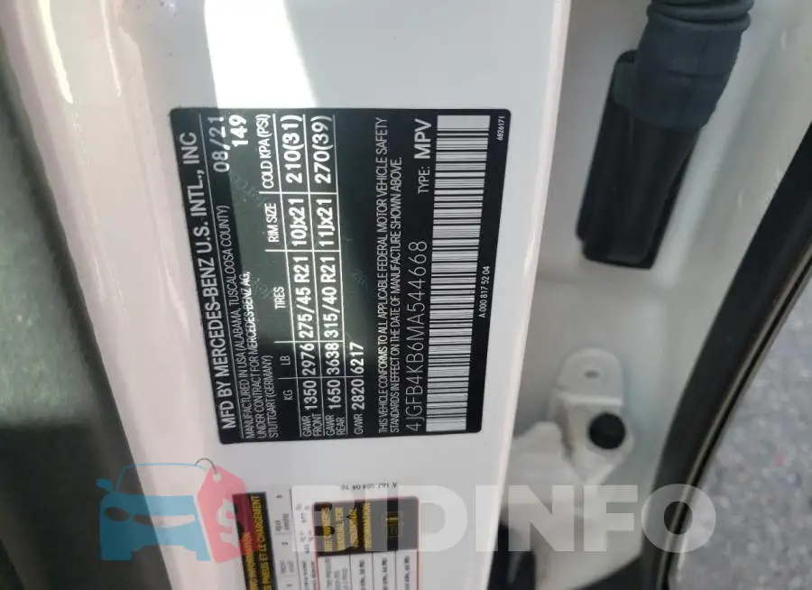 4JGFB4KB6MA544668 Photo# 13