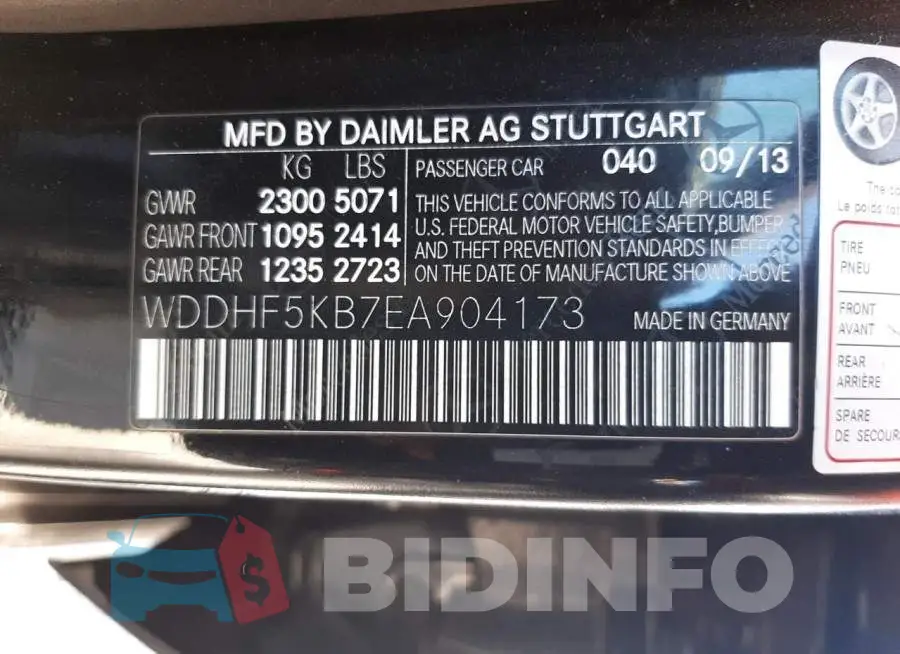 WDDHF5KB7EA904173 Photo# 10