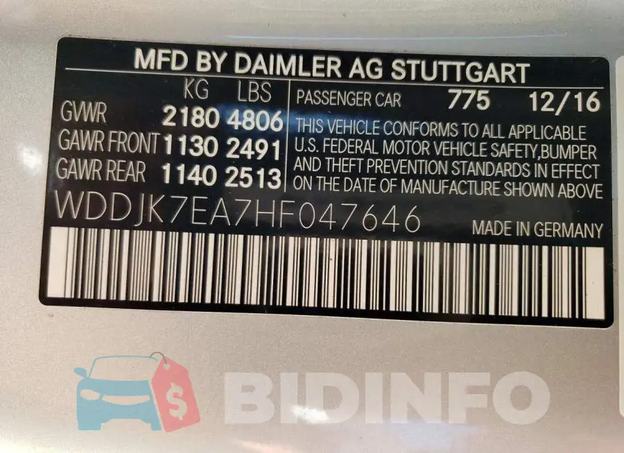 WDDJK7EA7HF047646 Photo# 10