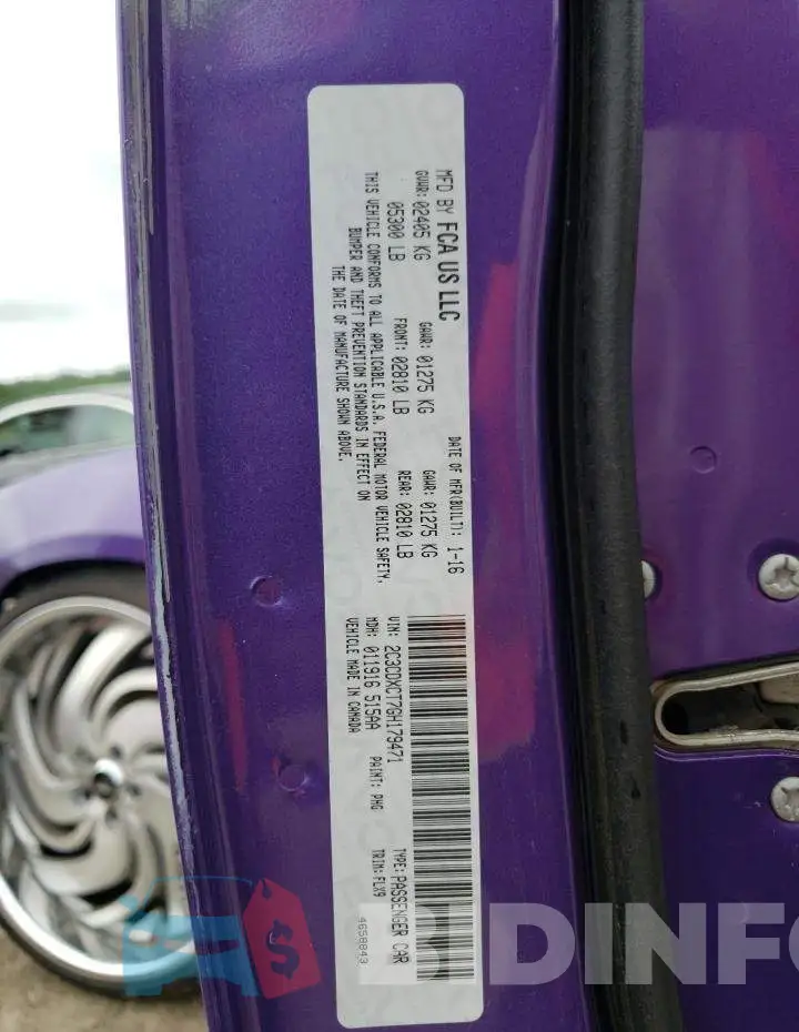 2C3CDXCT7GH179471 Photo# 10