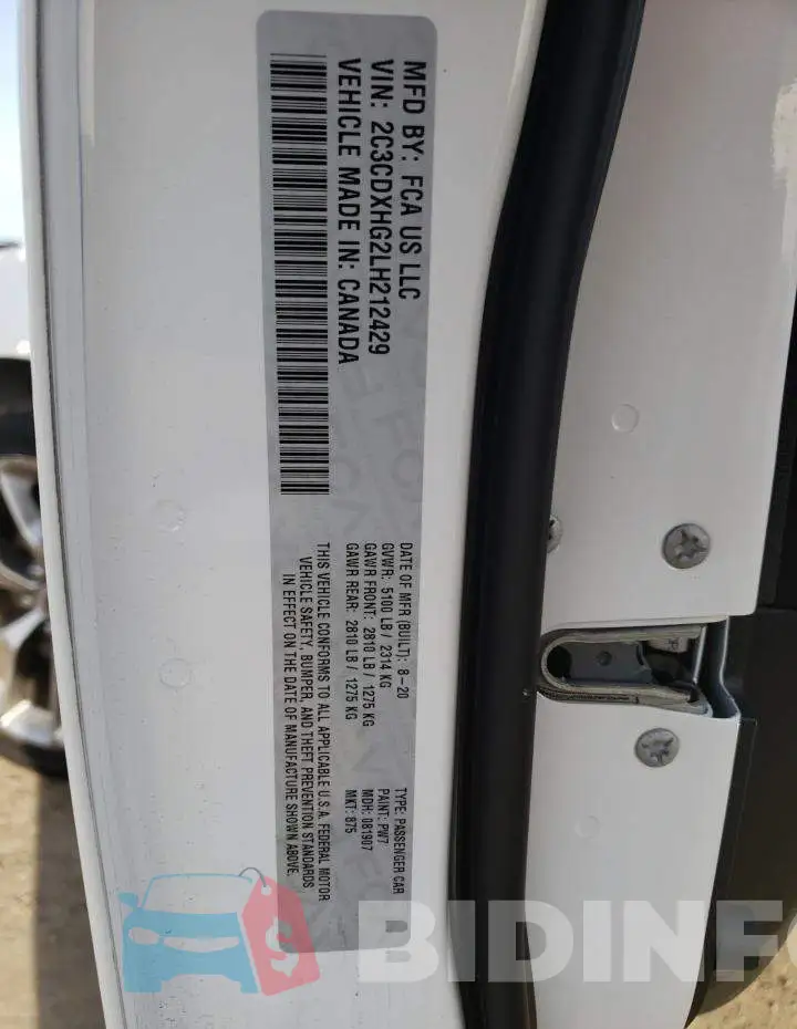 2C3CDXHG2LH212429 Photo# 13