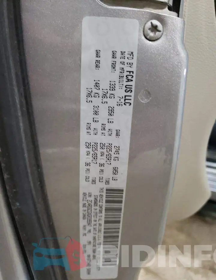 2C4RDGCGXGR395947 Photo# 13