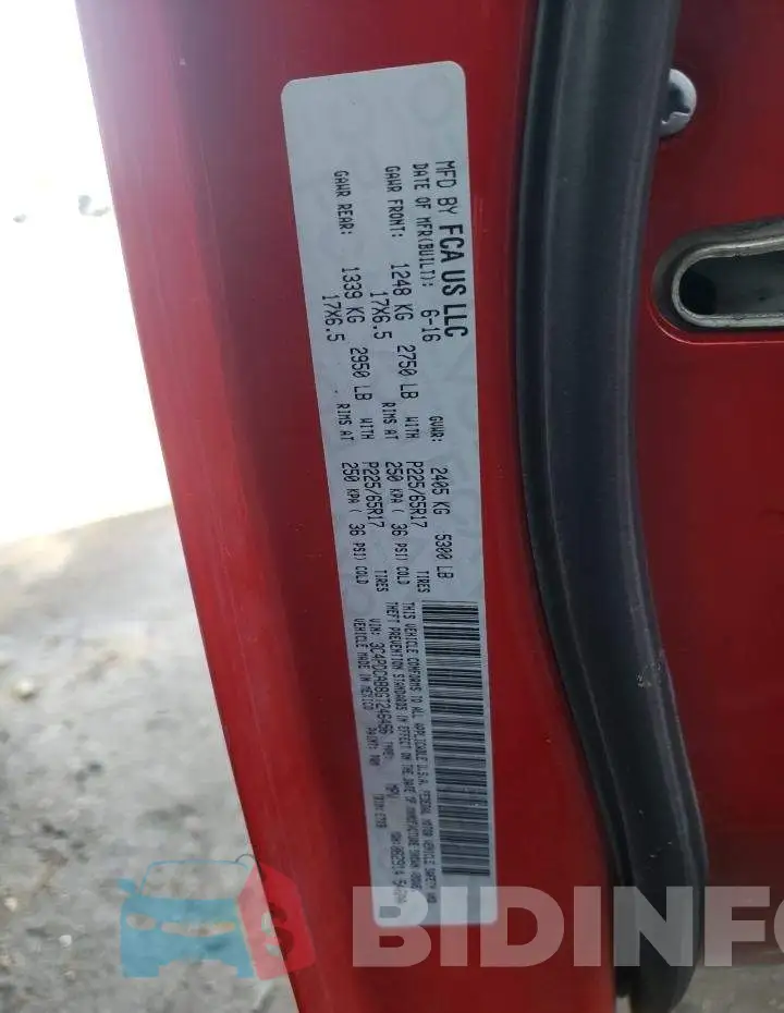 3C4PDCAB8GT246456 Photo# 13