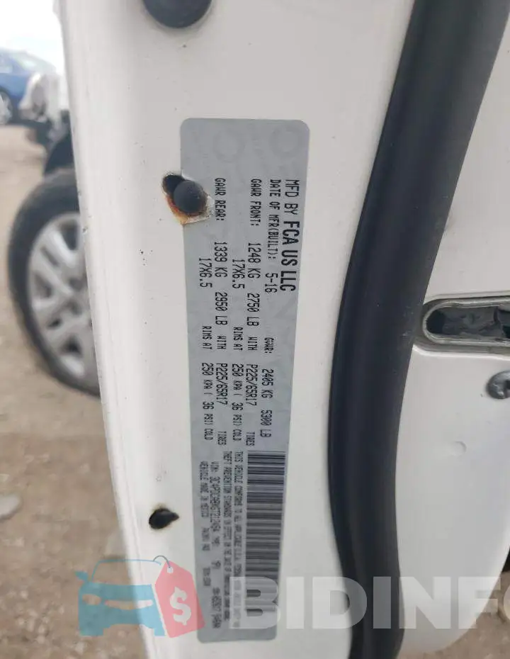 3C4PDCABXGT212454 Photo# 10