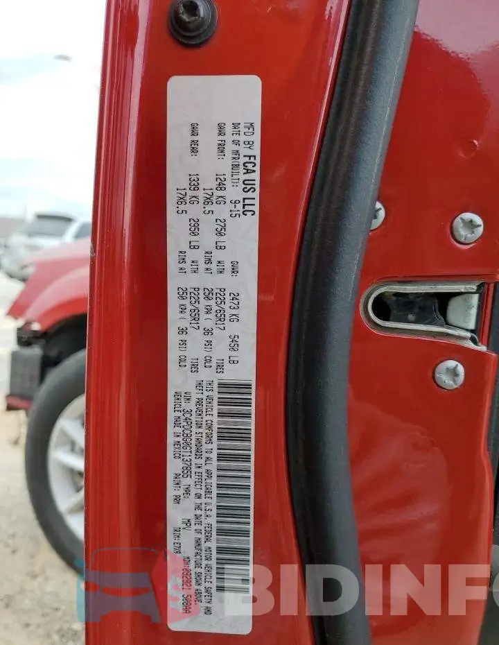 3C4PDCBG0GT137855 Photo# 14