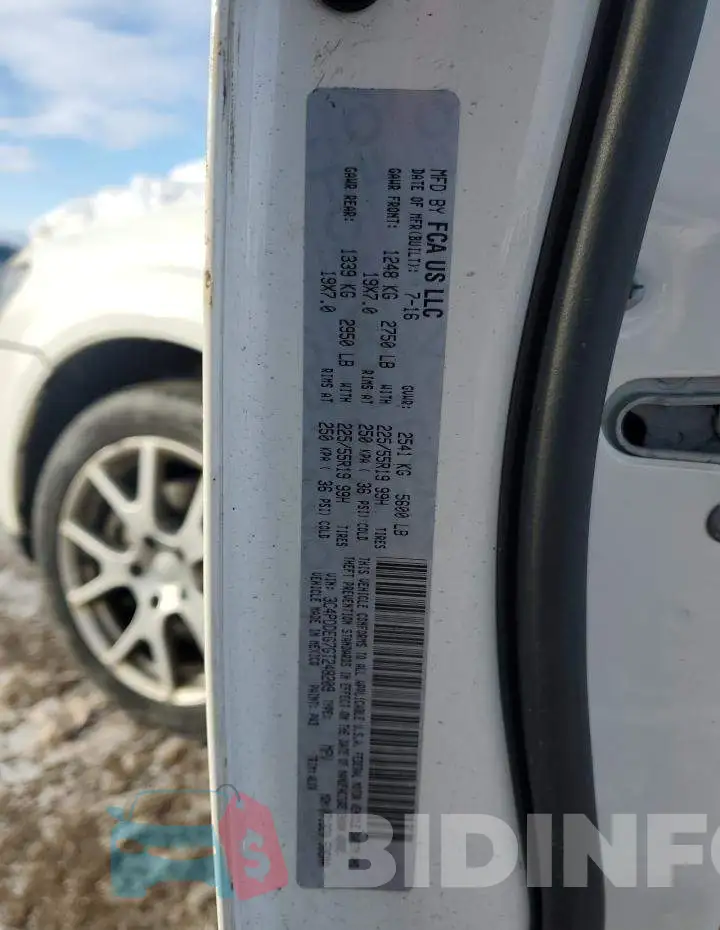 3C4PDDEG7GT248209 Photo# 12
