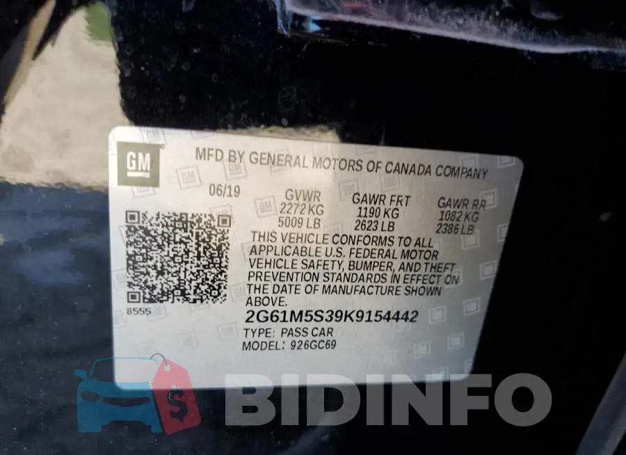 2G61M5S39K9154442 Photo# 10