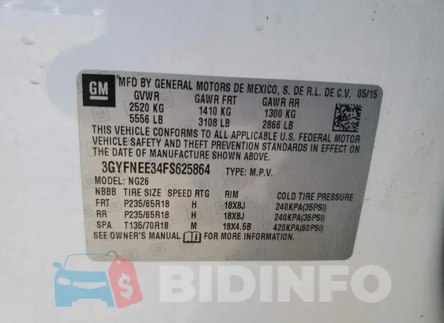 3GYFNEE34FS625864 Photo# 14