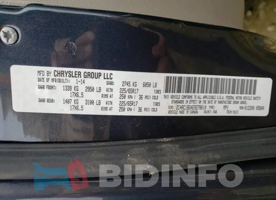 2C4RC1BG4ER278010 Photo# 13