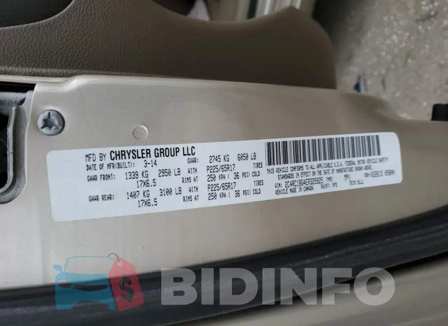 2C4RC1BG4ER325925 Photo# 14