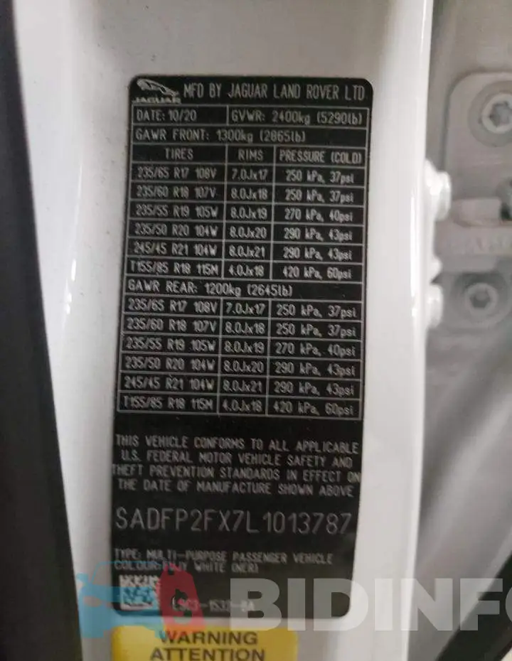 SADFP2FX7L1013787 Photo# 10