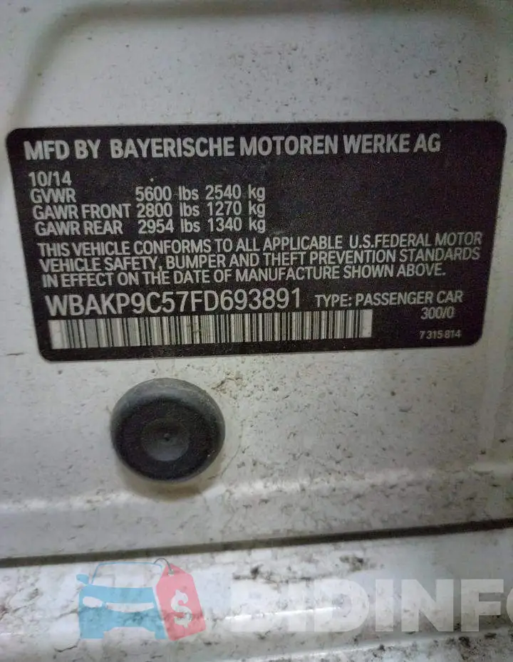WBAKP9C57FD693891 Photo# 12