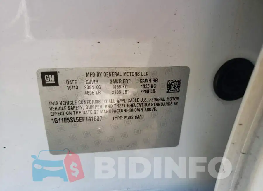 1G11E5SL5EF141637 Photo# 12