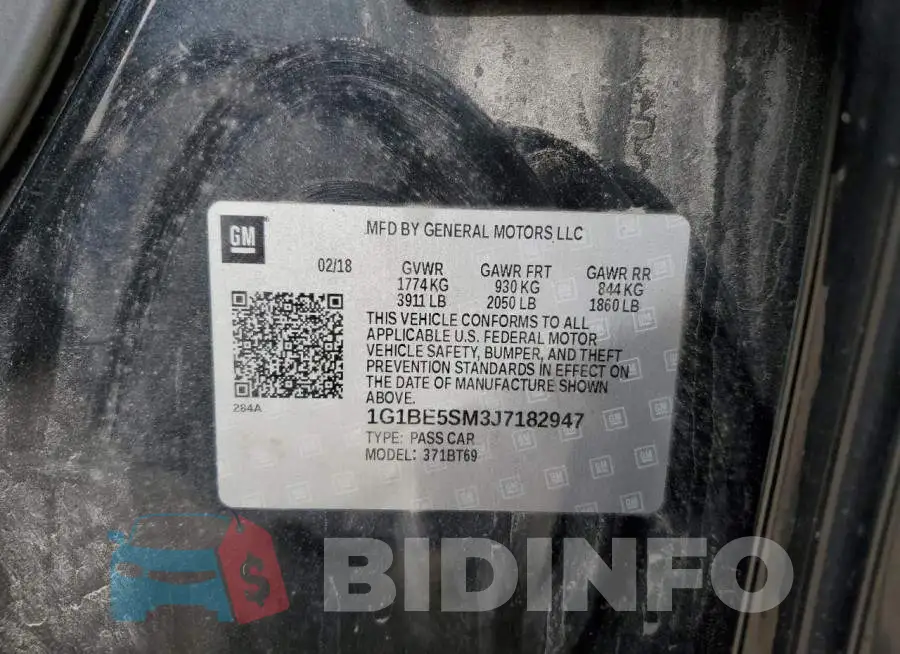 1G1BE5SM3J7182947 Photo# 13