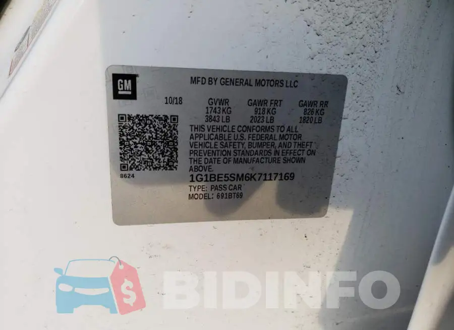 1G1BE5SM6K7117169 Photo# 12