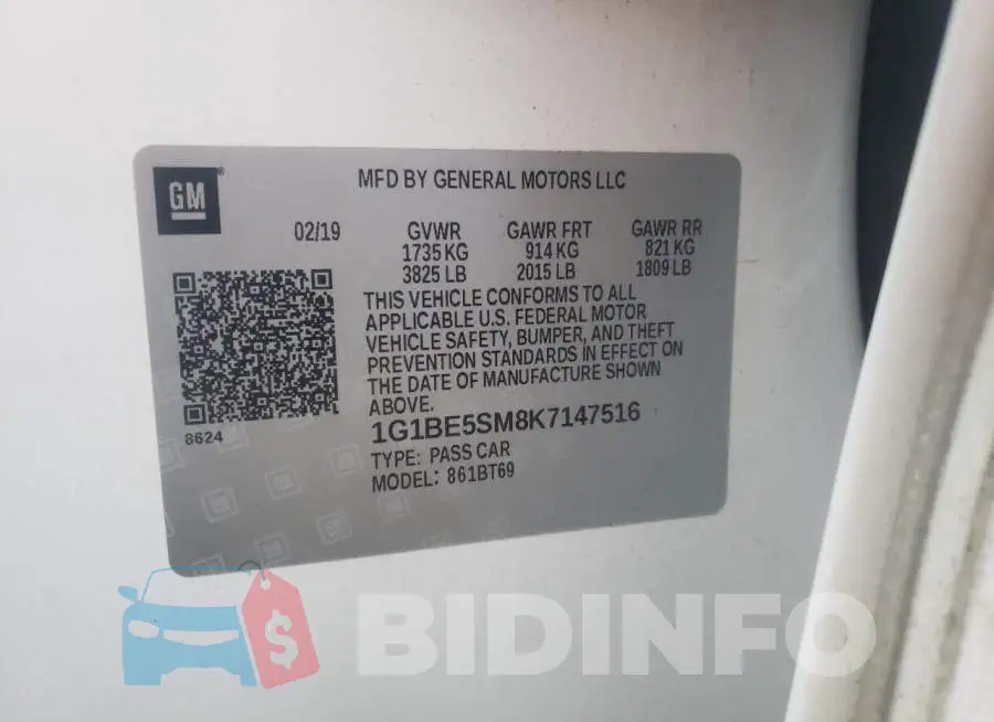 1G1BE5SM8K7147516 Photo# 12