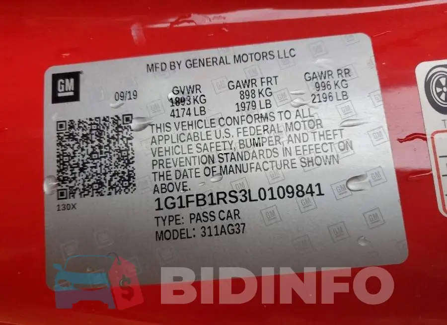 1G1FB1RS3L0109841 Photo# 12