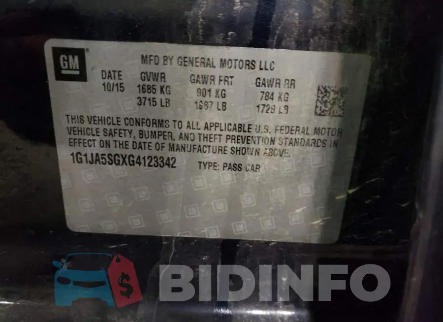 1G1JA5SGXG4123342 Photo# 12