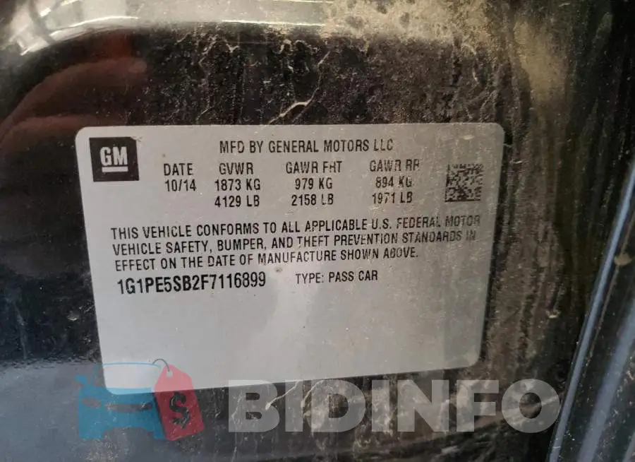 1G1PE5SB2F7116899 Photo# 12