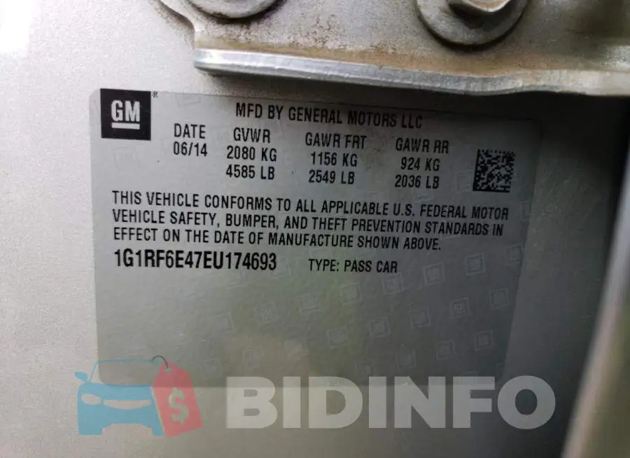 1G1RF6E47EU174693 Photo# 12