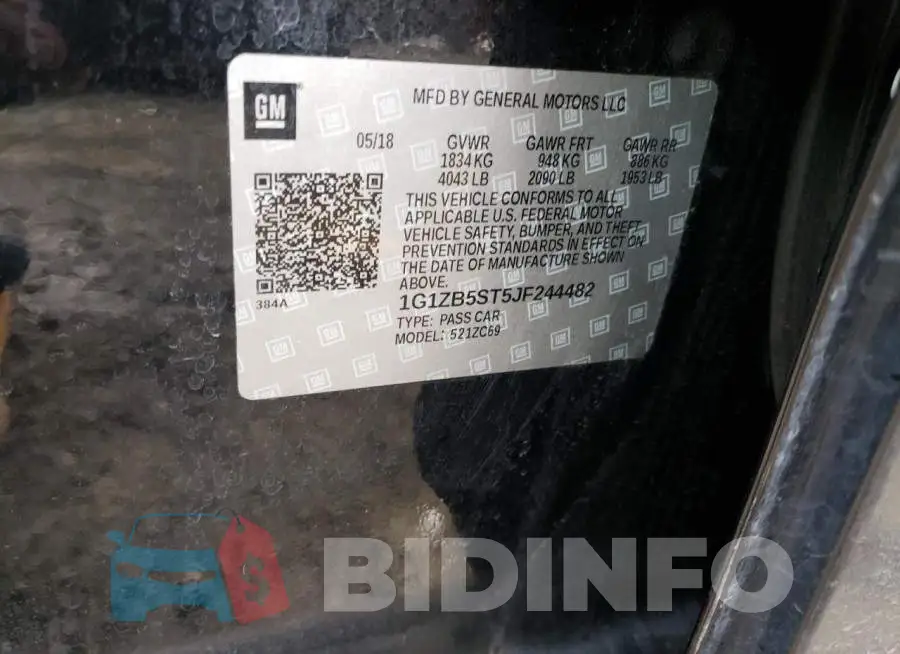 1G1ZB5ST5JF244482 Photo# 12