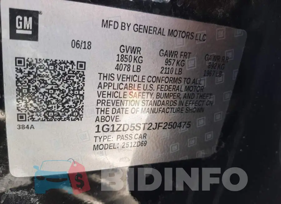 1G1ZD5ST2JF250475 Photo# 12