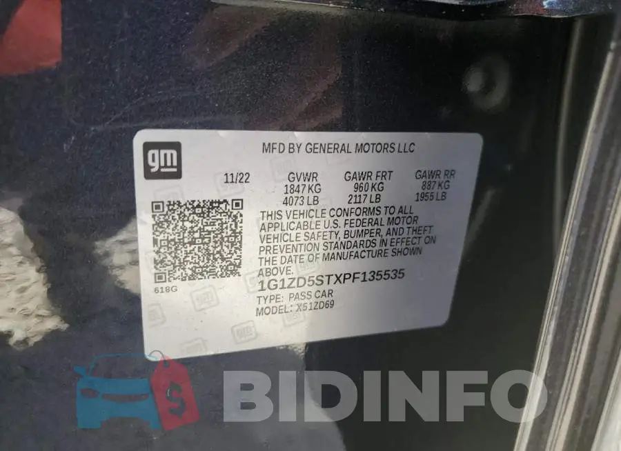 1G1ZD5STXPF135535 Photo# 12