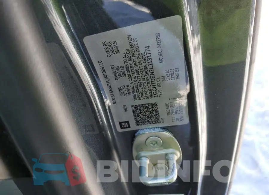 1GCHTDEN2L1131774 Photo# 13