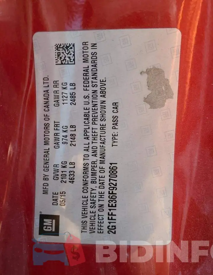 2G1FF1E36F9270861 Photo# 12