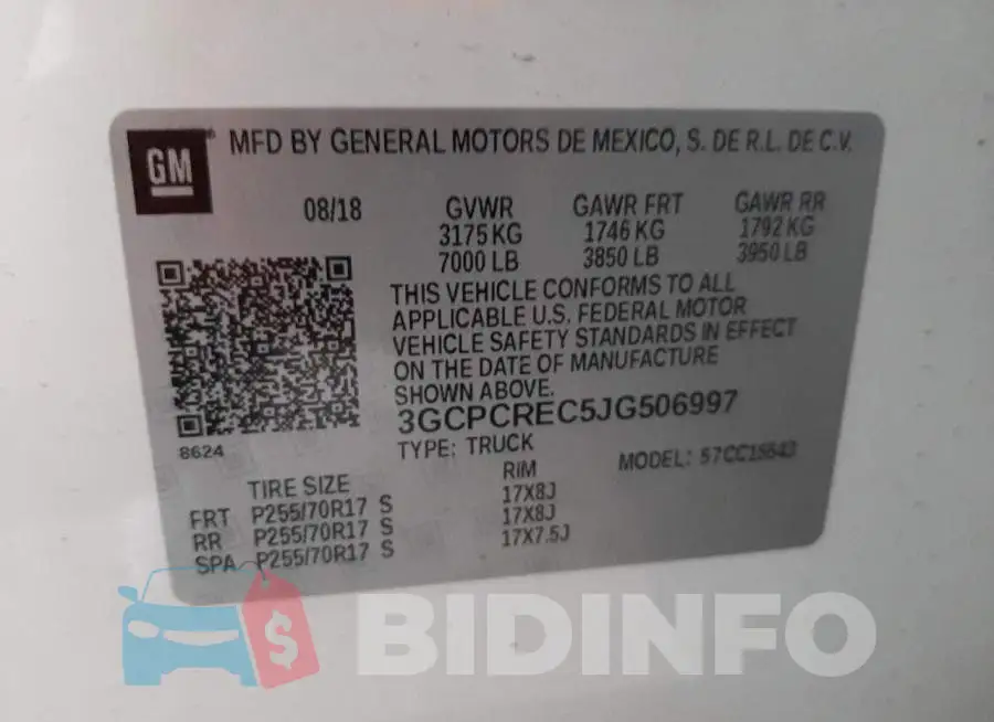 3GCPCREC5JG506997 Photo# 12