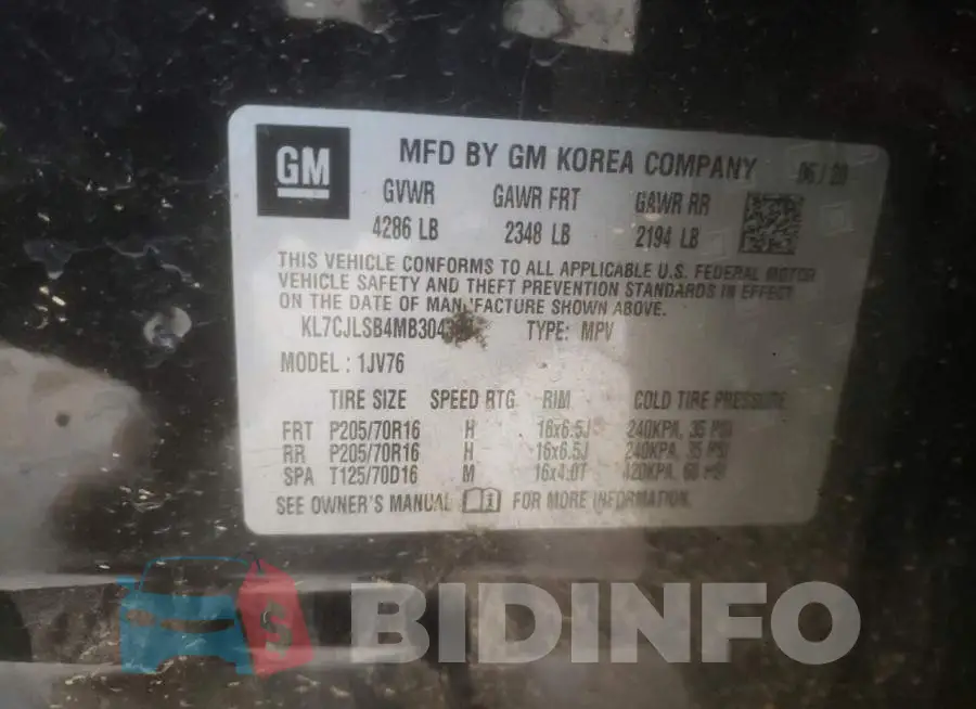 KL7CJLSB4MB304398 Photo# 12