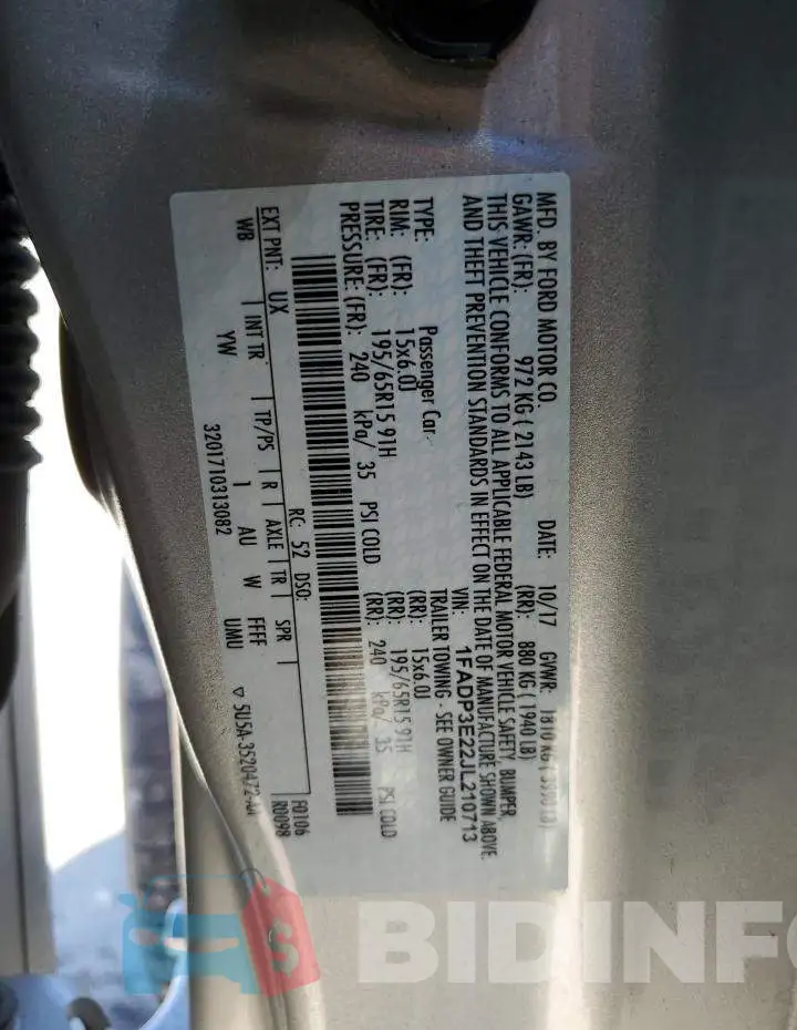 1FADP3E22JL210713 Photo# 13