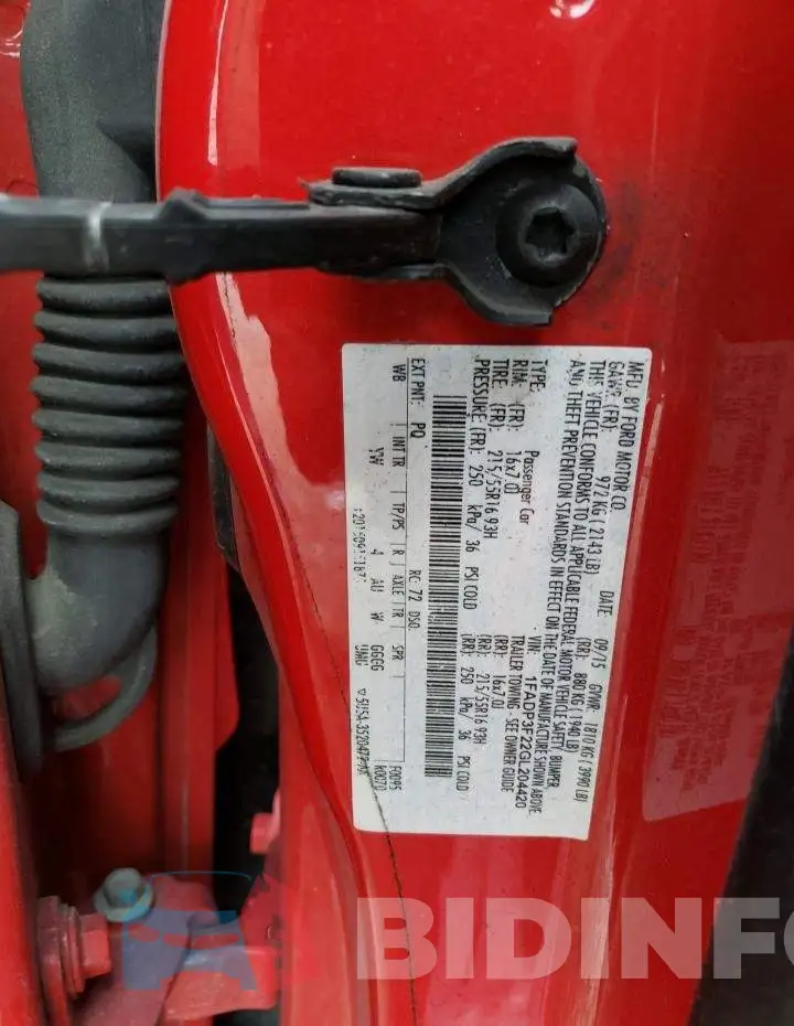 1FADP3F22GL204420 Photo# 13