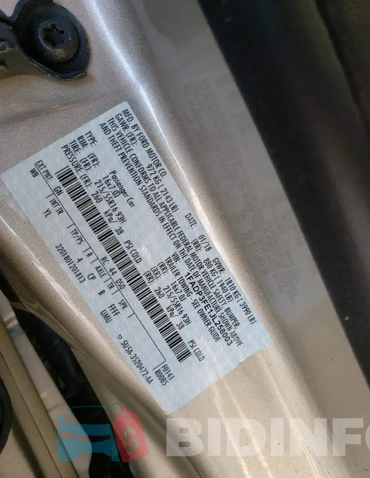 1FADP3FE1JL258003 Photo# 12