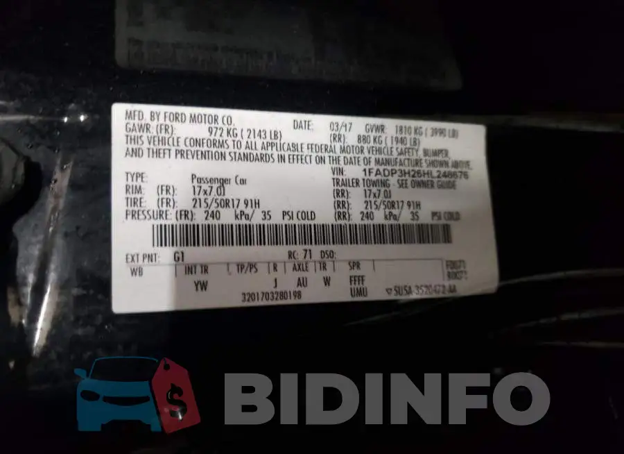 1FADP3H26HL248676 Photo# 10