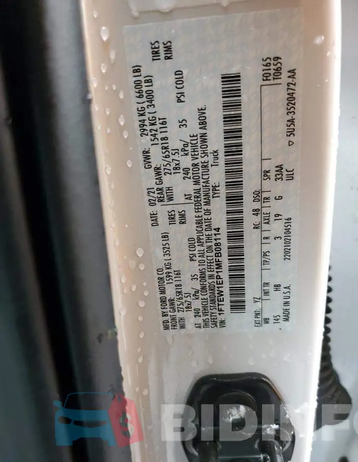 1FTEW1EP1MFB08114 Photo# 12