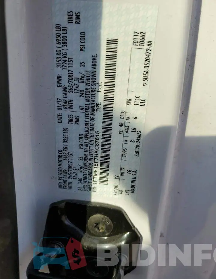 1FTMF1EF7HKC87615 Photo# 12