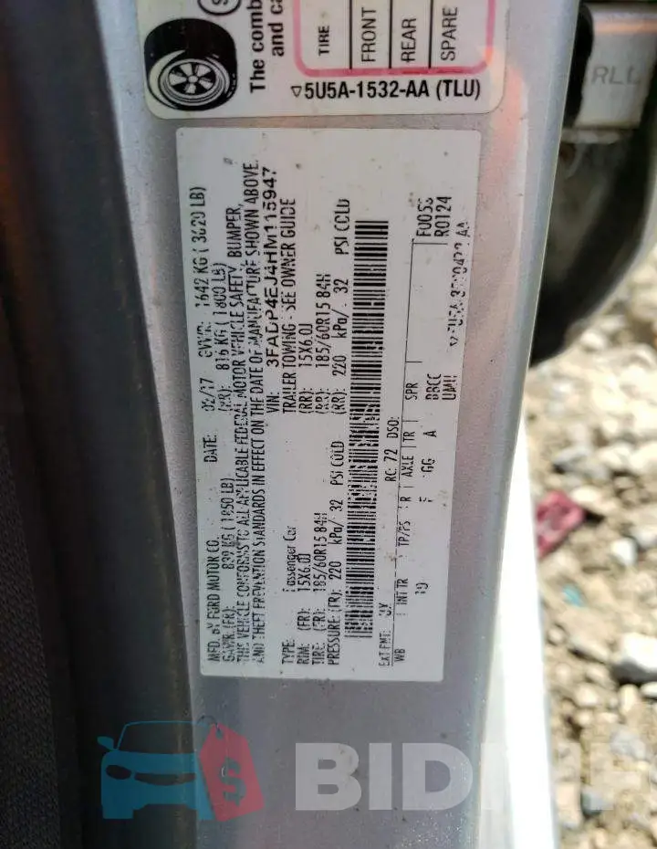 3FADP4EJ4HM115947 Photo# 12